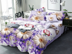 Сімейний набір постільної білизни із Сатину №1786 Черешенка™
