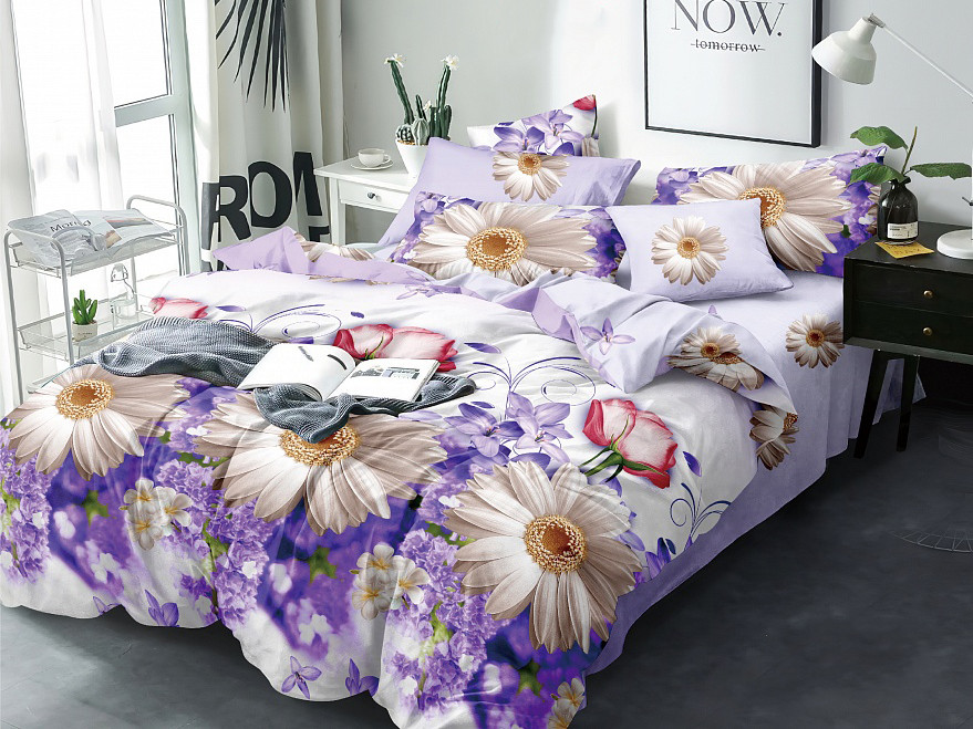 Сімейний набір постільної білизни із Сатину №1786 Черешенка™
