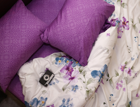 Двоспальний набір постільної білизни 180*220 із Сатину №026AB Черешенка™