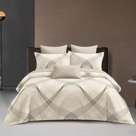 Сімейний набір постільної білизни із Сатину №44338AB Черешенка™