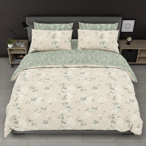 Ткань для постельного белья Бязь "Gold" Lux GL8309 (A+B) - (50м+50м)