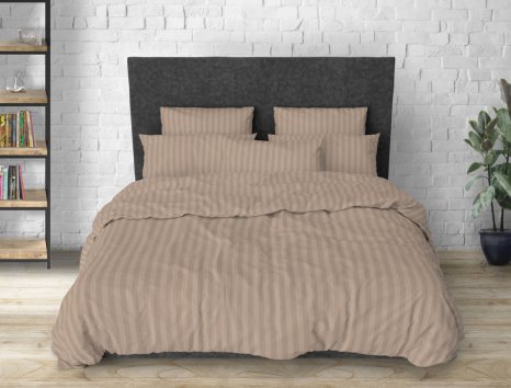 Полуторный набор однотонного постельного белья 150*220 из Бязи "Gold" №1510041 Черешенка™