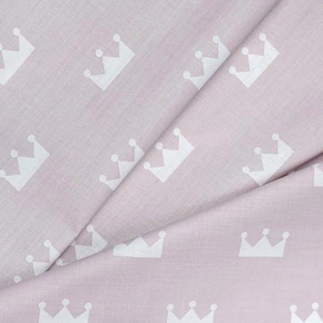 Ткань для постельного белья Бязь "Gold" Lux "Король любви" GL1392 (A+B) - (50м+50м)