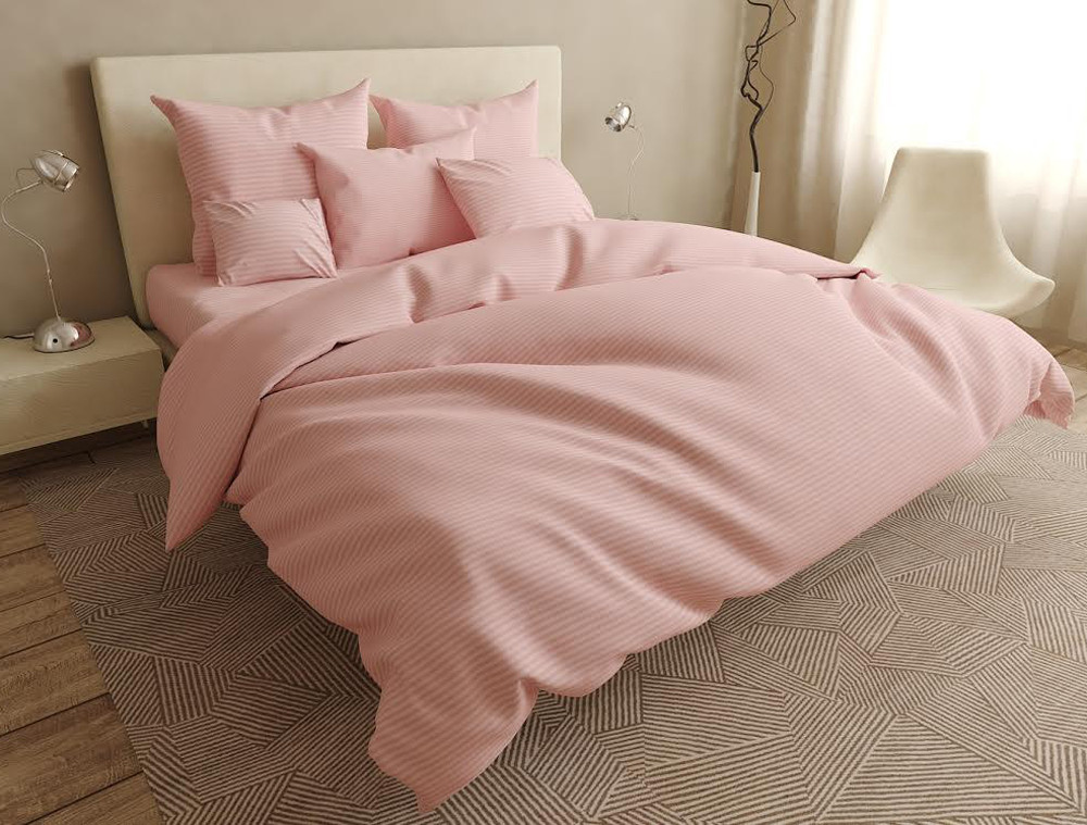 Євро-максі набір постільної білизни 200*220 із Бязі "Gold" з простирадлом на резинці №1410024 Черешенка™