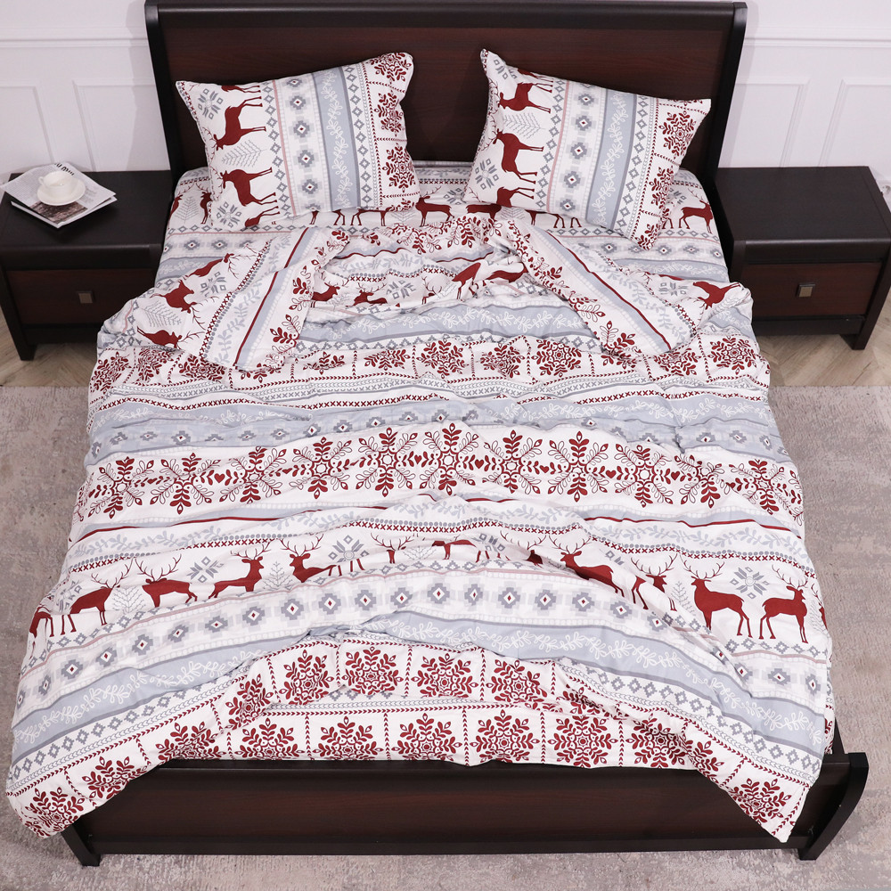 Евро макси набор постельного белья 200*220 из Фланели №954209 Черешенка™