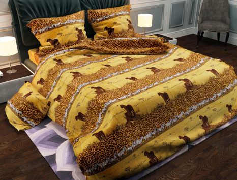 Двоспальний набір постільної білизни 180*220 із Бязі "Gold" №154193 Черешенка™