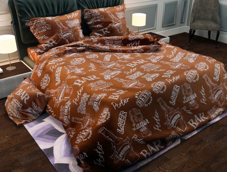 Ткань для постельного белья Бязь "Gold" Lux GL3828R