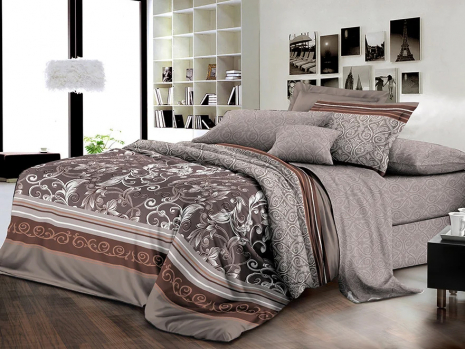 Тканина для постільної білизни Ранфорс R1851 (A+B) - (60м+60м)