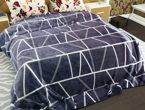 Двуспальный флисовый плед №33626