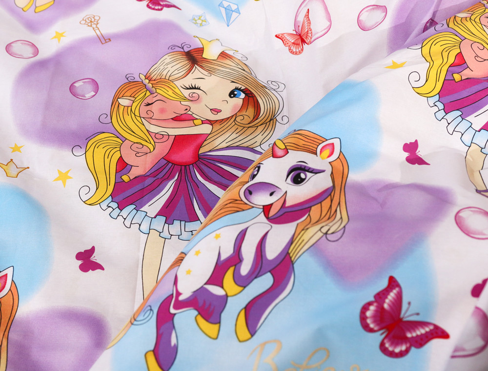 Полуторний набір постільної білизни 150*220 із Бязі "Gold" №617956  Черешенка™