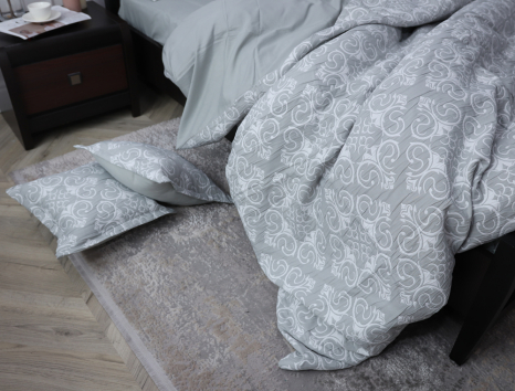 Евро макси набор постельного белья 200*230 из Муслина №600-28 Черешенка™