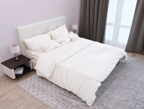 Ткань для постельного белья Страйп-сатин ST220-beige (60м)