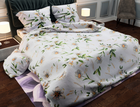 Сімейний набір постільної білизни із Бязі "Gold" №154710 Черешенка™