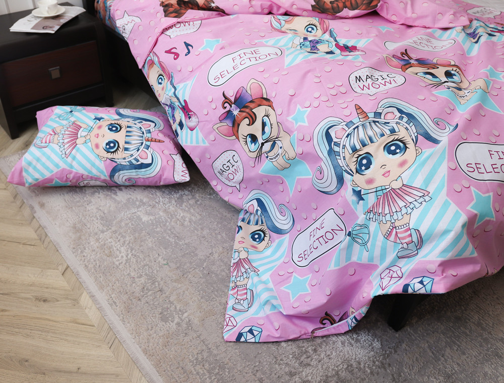 Полуторный набор постельного белья 150*220 из Бязи "Gold" №615048 Черешенка™