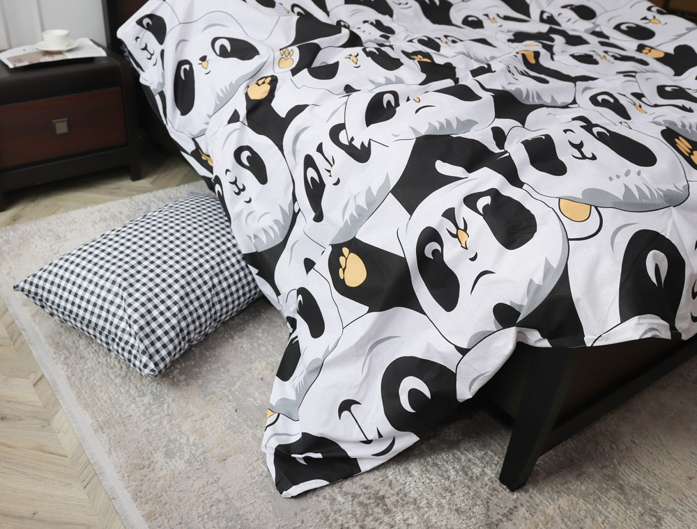 Полуторний набір постільної білизни 150*220 із Бязі "Gold" №5113223AB Черешенка™