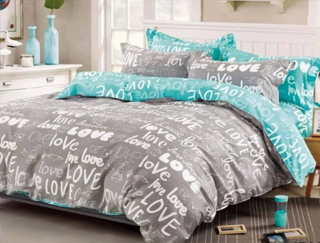 Двоспальний набір постільної білизни 180*220 із Бязі "Gold" №157207AB Черешенка™