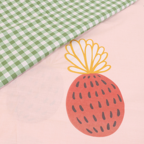 Тканина для постільної білизни Бязь "Gold" Lux "Фруктове асорті" GL4524 (A+B) - (50м+50м)