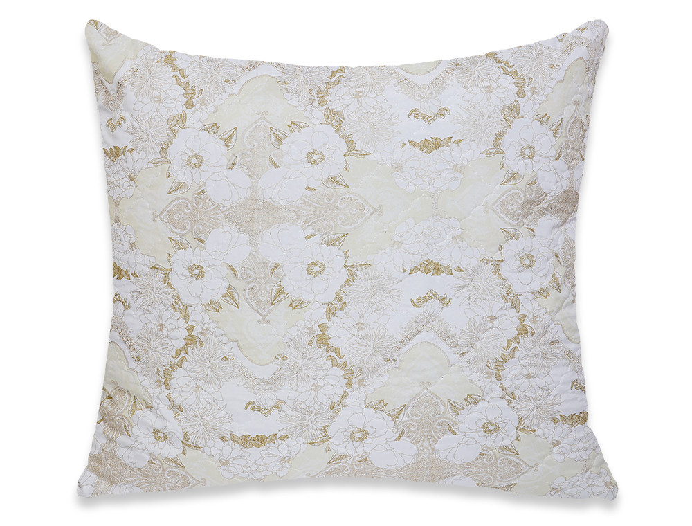 Подушка стьобана на блискавці 70*70 мікрофібра/холлофайбер №7070-10