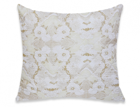 Подушка стьобана на блискавці 70*70 мікрофібра/холлофайбер №7070-10