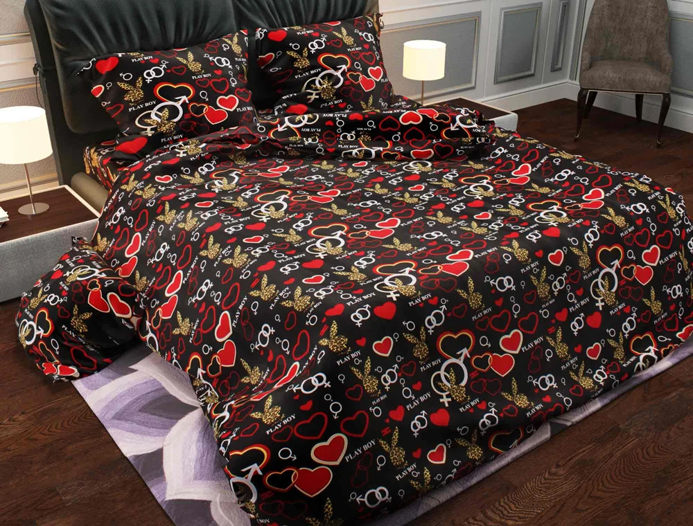 Семейный набор хлопкового постельного белья из Бязи "Gold" №155652 Черешенка™