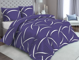 Тканина для постільної білизни Бязь "Gold" Lux "Абстрактний (синій)" GL4195