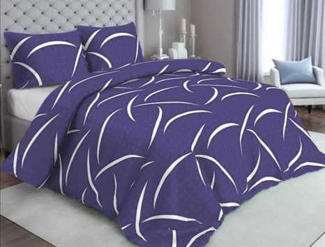 Ткань для постельного белья Бязь "Gold" Lux "Абстрактный (синий)" GL4195