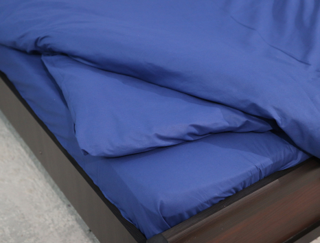 Полуторный набор однотонного постельного белья 150*220 из Бязи "Gold" №151033 Черешенка™