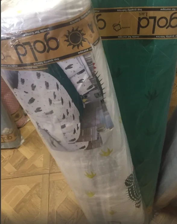 Тканина для постільної білизни Бязь "Gold" Lux GL1355 (A+B) - (50м+50м)