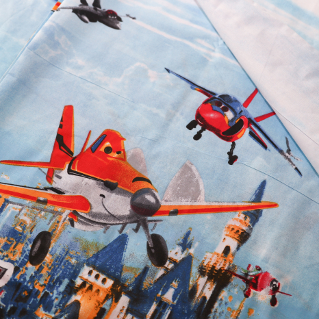 Тканина для постільної білизни Бязь "Gold" Lux дитяча "Авіа герої" GLB4512