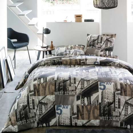 Полуторний набір постільної білизни 150*220 із Бязі "Gold" №155029 Черешенка™