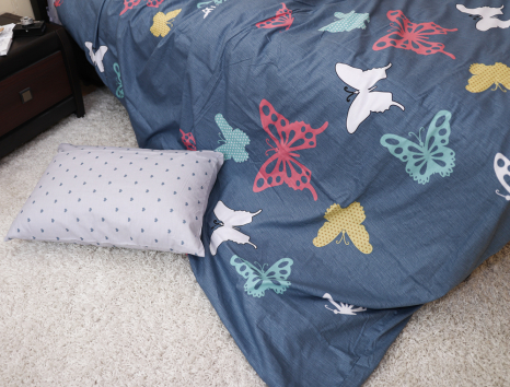 Двоспальний набір постільної білизни 180*220 із Сатину №8018AB Черешенка™