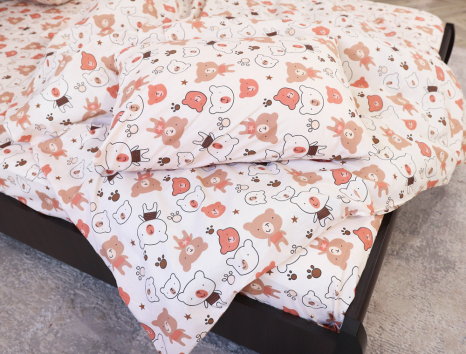 Евро макси набор постельного белья 200*220 из Бязи "Gold" №151501 Черешенка™