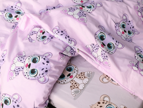 Полуторний набір постільної білизни 150*220 із Бязі "Gold" №618126AB Черешенка™