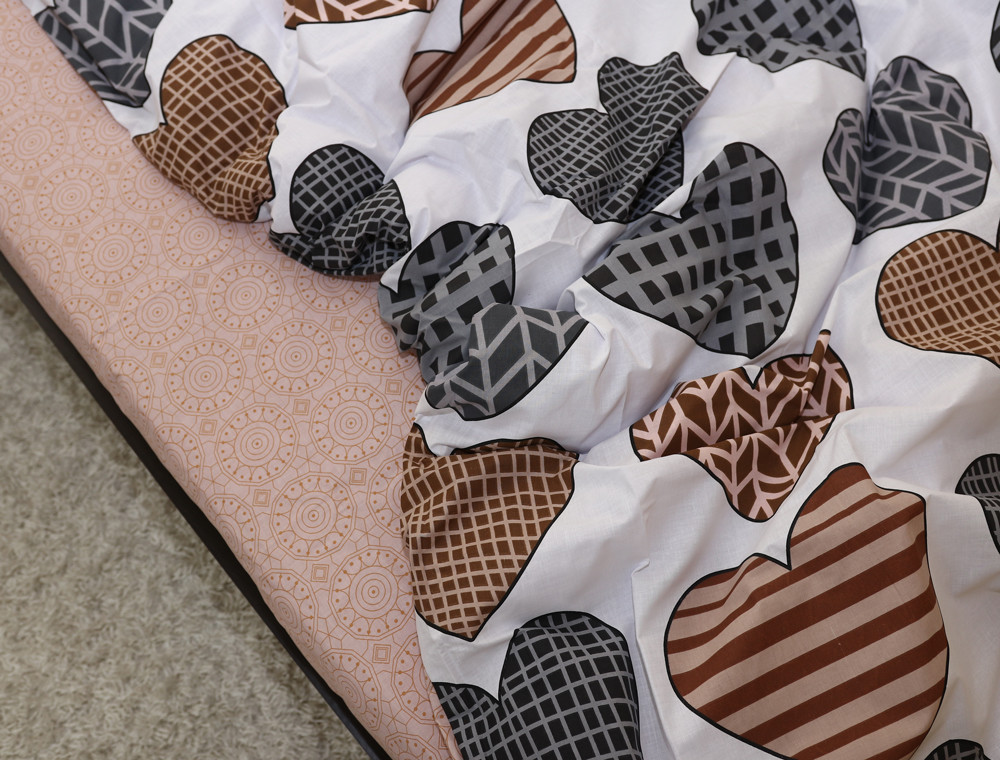 Двоспальний набір постільної білизни 180*220 із Бязі "Gold" №151246AB Черешенка™