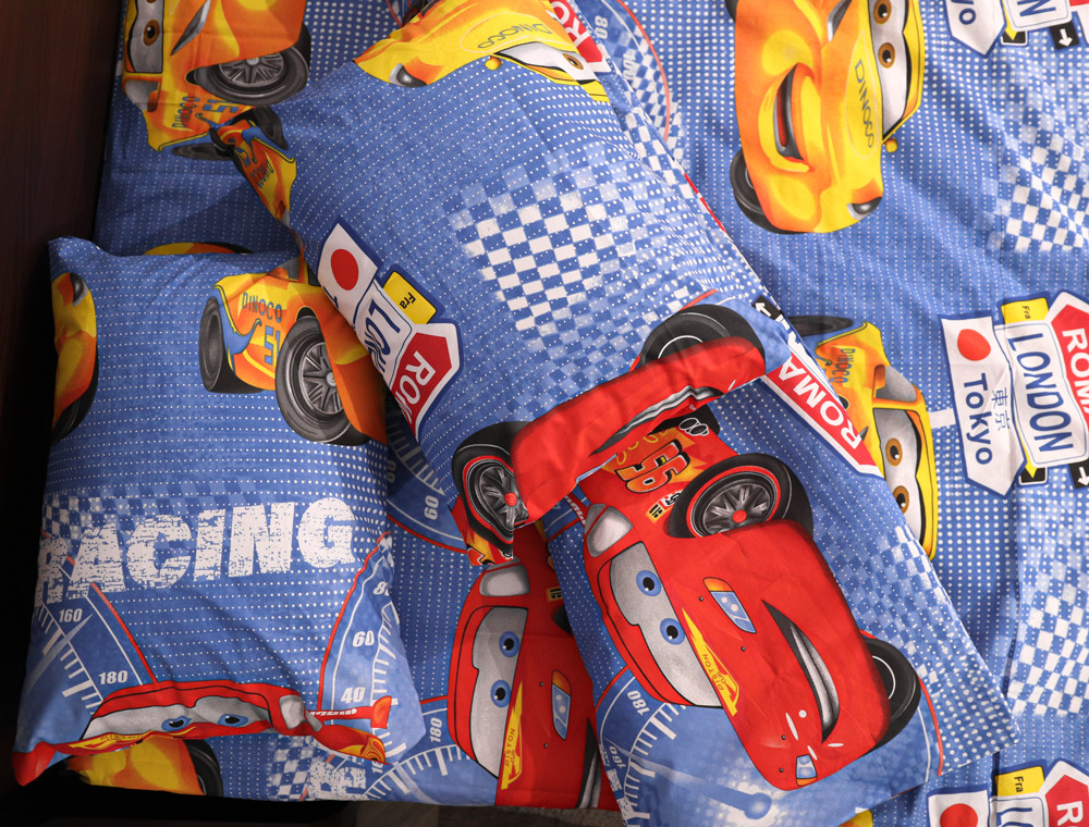 Полуторний набір постільної білизни 150*220 із Бязі "Gold" №165482 Черешенка™