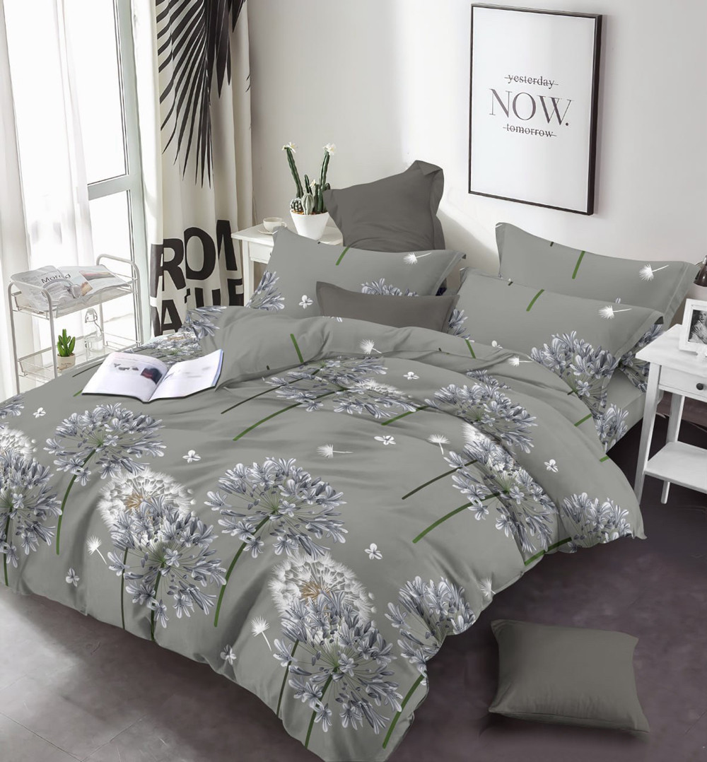 Тканина для постільної білизни Бязь "Gold" Lux GL17140grey