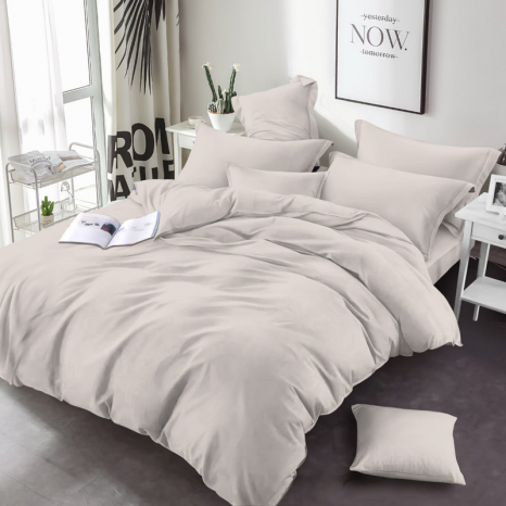 Ткань для постельного белья Бязь "Gold" Lux однотонная GL94Cream (50м)