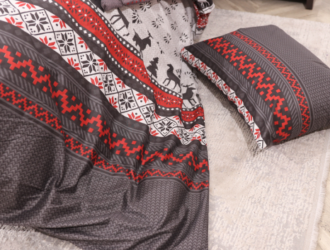 Полуторный набор постельного белья 150*220 из Сатина №484637  Черешенка™