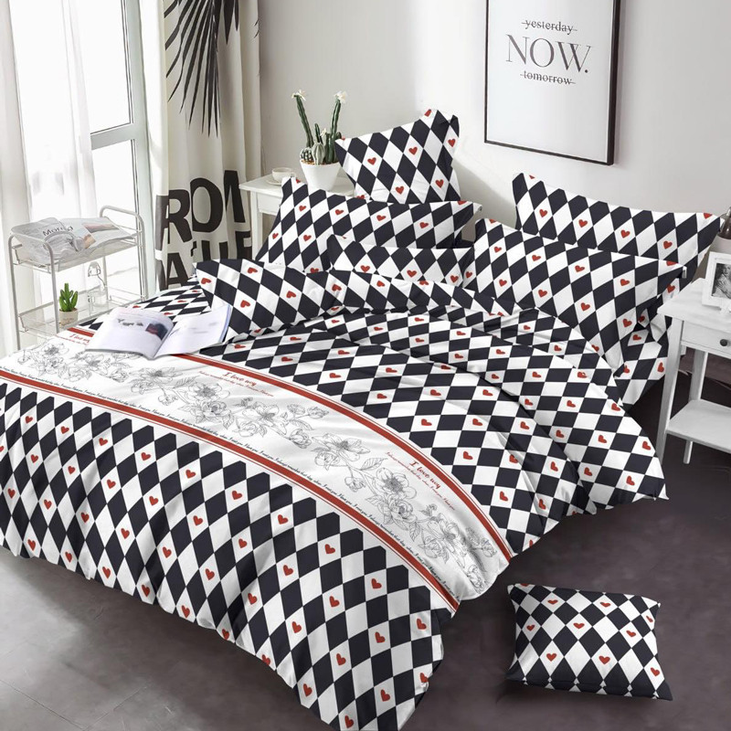 Тканина для постільної білизни Бязь "Gold" Lux GL3526black