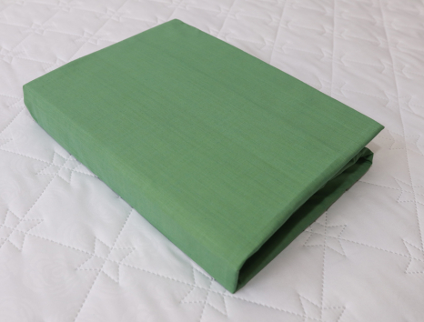 Простирадло на резинці (140*200*25) зелене №1052