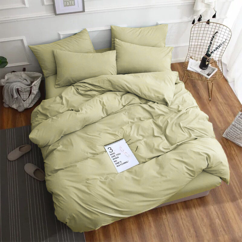 Полуторний набір постільної білизни 150*220 із Сатину №12-0619-S Черешенка™