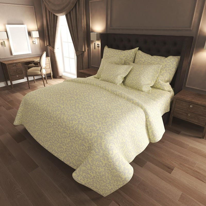 Ткань для постельного белья Бязь "Gold" Lux GL6644milk