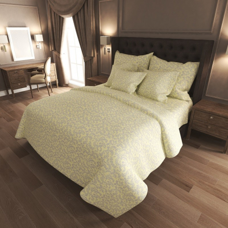 Ткань для постельного белья Бязь "Gold" Lux GL6644milk