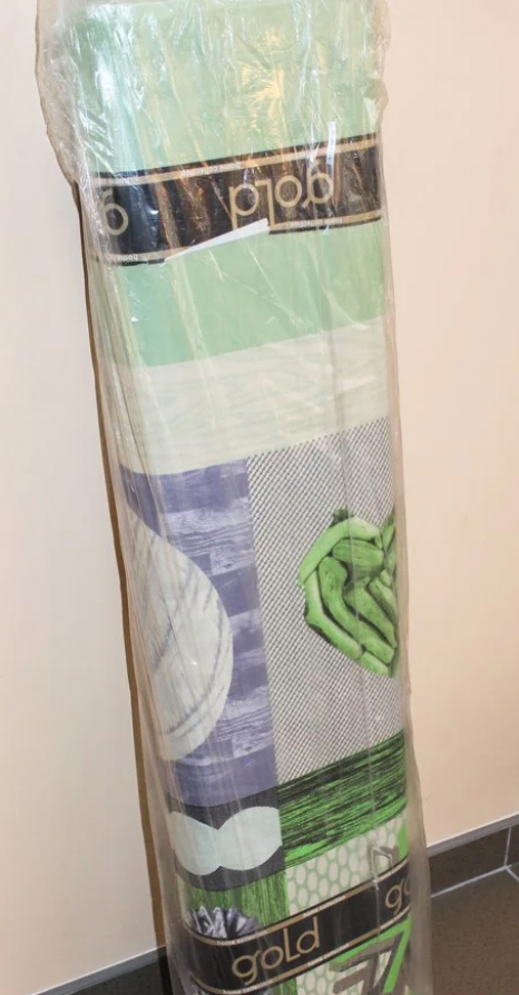 Тканина для постільної білизни Бязь "Gold" Lux "Серця (зелений, клітинка)" GL933