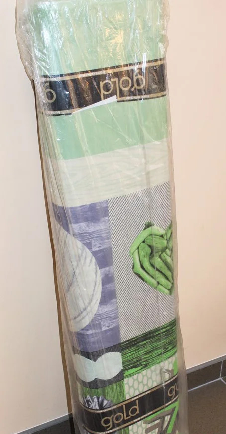 Тканина для постільної білизни Бязь "Gold" Lux "Серця (зелений, клітинка)" GL933