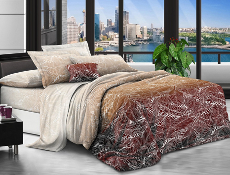 Семейный набор постельного белья 240*220 из поликотона №20081 Черешенка™