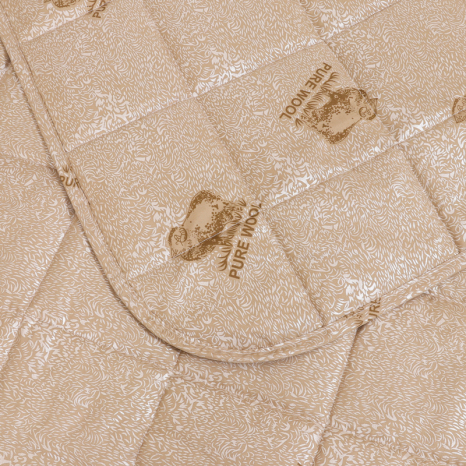 Двоспальна літня ковдра мікрофібра/холофайбер №41133