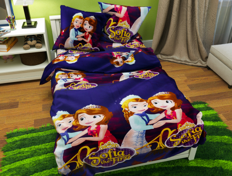 Полуторный набор постельного белья 150*220 из Бязи "Gold" №161092 Черешенка™