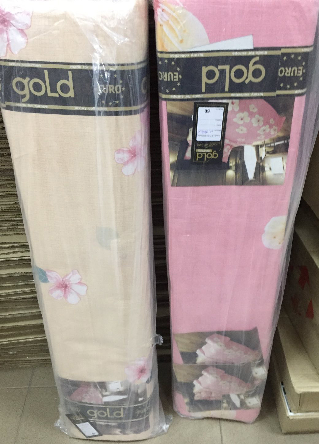 Ткань для постельного белья Бязь "Gold" Lux GL7414 (A+B) - (50м+50м)