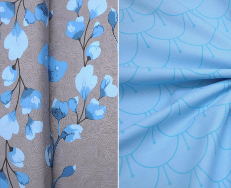 Ткань для постельного белья Бязь "Gold" Lux GL4939 (A+B) - (50м+50м)